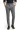 Pantaloni din țesătură elegantă, cu cataramă plisată, din Lycra antracit, croială italiană, pentru bărbați 2601020