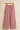 Pantaloni largi pentru fete, cu broderie cu pietre, culoare trandafir prafit, pantaloni casual eleganti