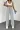 Pantaloni palazzo damă, lejeri, cu croială largă, din tricot cu nervuri, gri